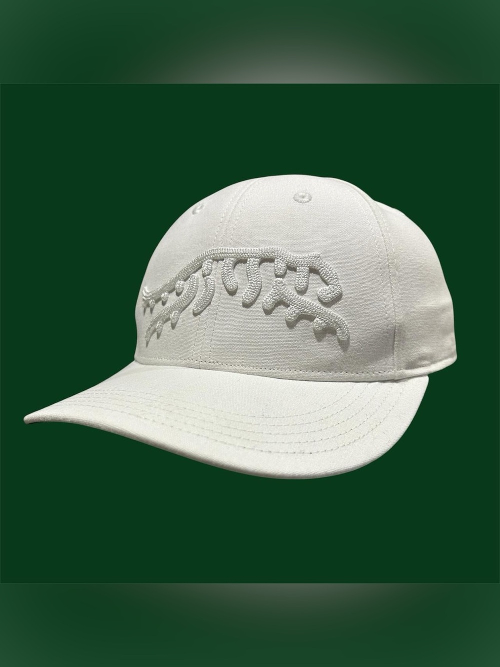 Sun Day Red x Tiger Woods Jupiter Mid SnapBack Cap White on White Golf Hat